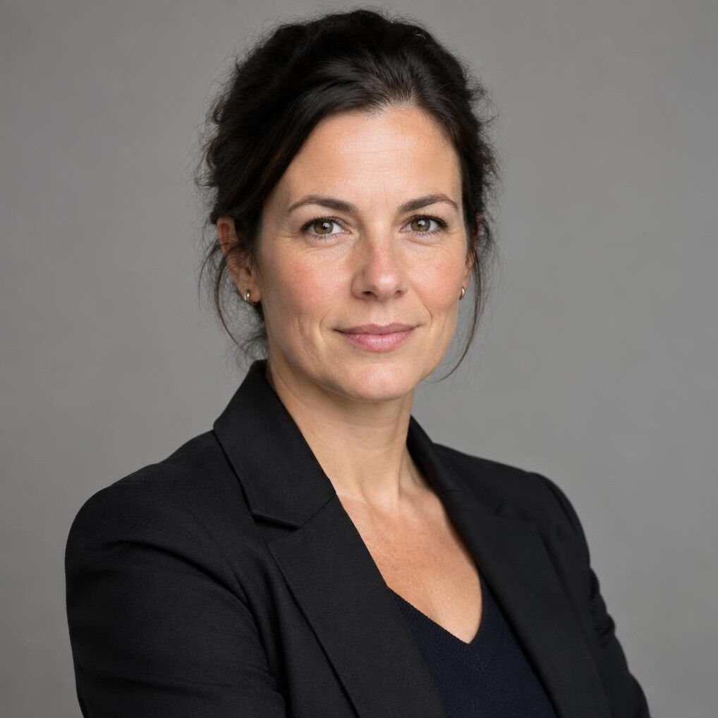 Portrait of a businesswoman with dark hair